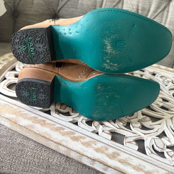 Lane Embroidered Side Zip Western Cowboy Boots Women’s 6.5 - Picture 7 of 9